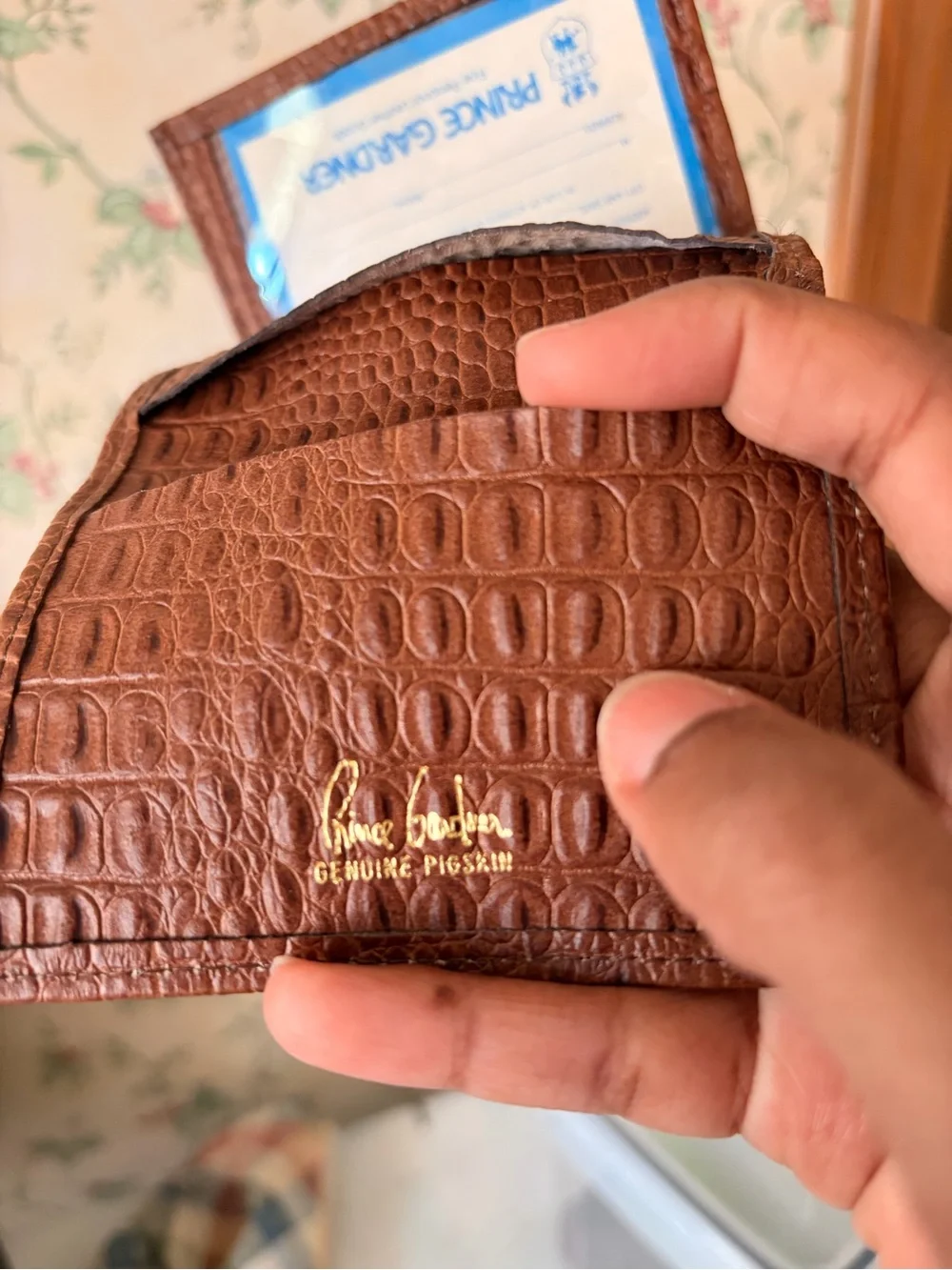 Men’s Vintage pigskin wallet